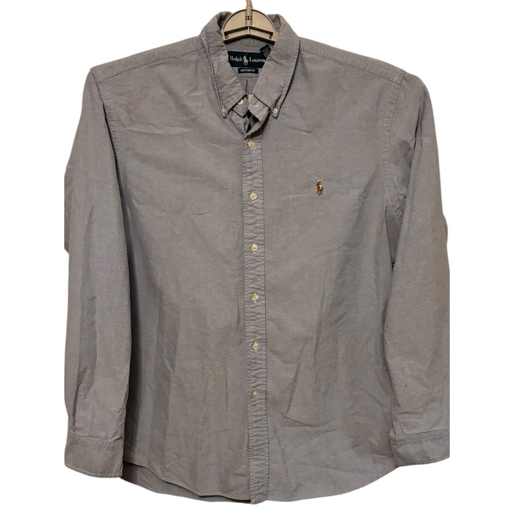 Ralph Lauren Classic Fit Blue Long Sleeve Casual Shirt Size XL
